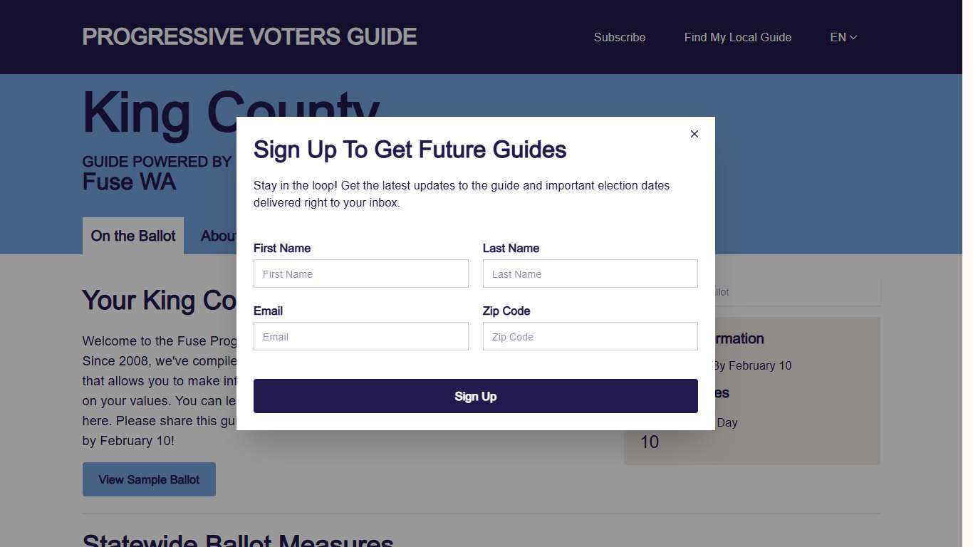 Progressive Voters Guide